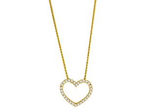 4006175640917 - MONCARA Damen Kette mit Anhänger 375er Gelbgold 30 Diamanten zus ca 010 Karat gold