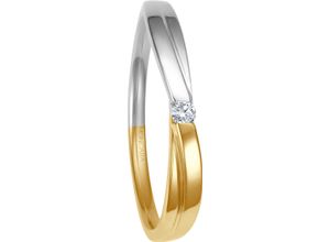 4006175642195 - MONCARA Damen Ring 375er Gelbgold mit Diamant ca 003 Karat gold 52