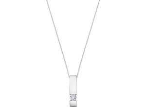 4006175642317 - MONCARA Damen Kette mit Anhänger 950er Platin 1 Diamant ca 020 Karat silber