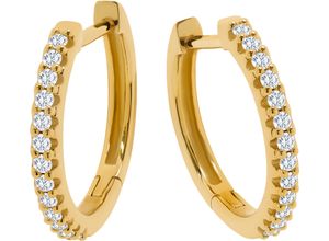 4006175645165 - MONCARA Damen Creolen 585er Gold mit 26 Diamanten zus ca 020 Karat gold 99