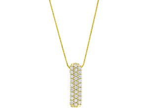 4006175652415 - MONCARA Damen Kette mit Anhänger 585er Gold 28 Diamanten zus ca 060 Karat gold 99