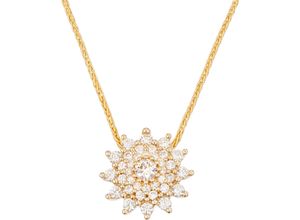 4006175653689 - MONCARA Damen Kette mit Anhänger 585er Gold 37 Diamanten zus ca 035 Karat gold