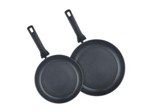 4006189023287 - Pfannenset Firenza  Schwarz  Metall  2-teilig  28x10x48 cm  kratzfest  Kochen Pfannen Pfannensets