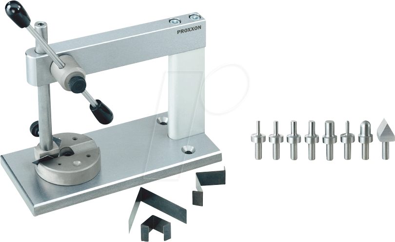 4006274272002 - Micro-Press mp 120 und 5 zylindrische Stempel dazu je 1 Halbkugelprofil - Proxxon