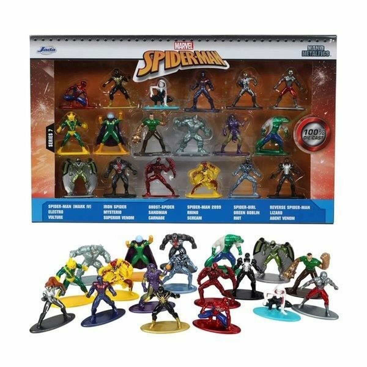 4006333080340 - Sammlerfigur Marvel Diecast Nano Metalfigs Wave (x18)