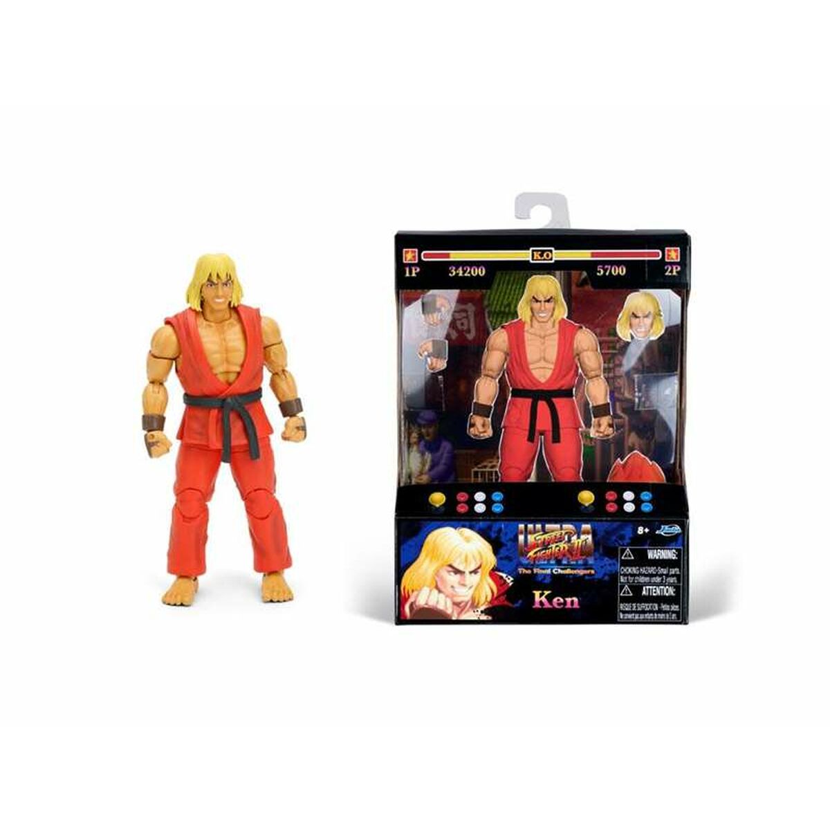 4006333085826 - Jada Toys Street Fighter II Ken 6 Figure