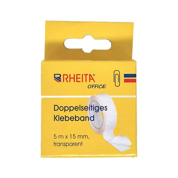 4006335005464 - Doppelklebeband 5mx15mm transparent 4006335005464 RHEITA