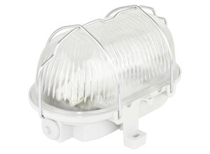 4006341717894 - Ovalleuchte KunststLED 5W gr Feuchtraumleuchte LED E27 5 W Warmweiß Weiß Silber