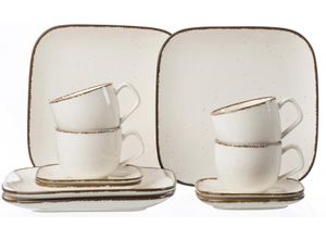 4006344083705 - Kaffeeservice RITZENHOFF & BREKER Geschirr-Set Service CASA Geschirr-Sets Gr 12 tlg beige (naturweiß) Geschirr-Sets für 4 Personen 12 Teile