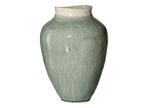 4006344746495 - R & B Vase LUCCA (BHT 21x31x21 cm) BHT 21x31x21 cm grün Blumenvase Blumengefäß