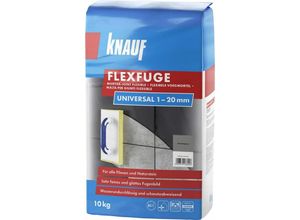 4006379138456 - Fugenmörtel Flexfuge Universal 1 - 20 mm zementgrau 10 kg Fugenmörtel - Knauf