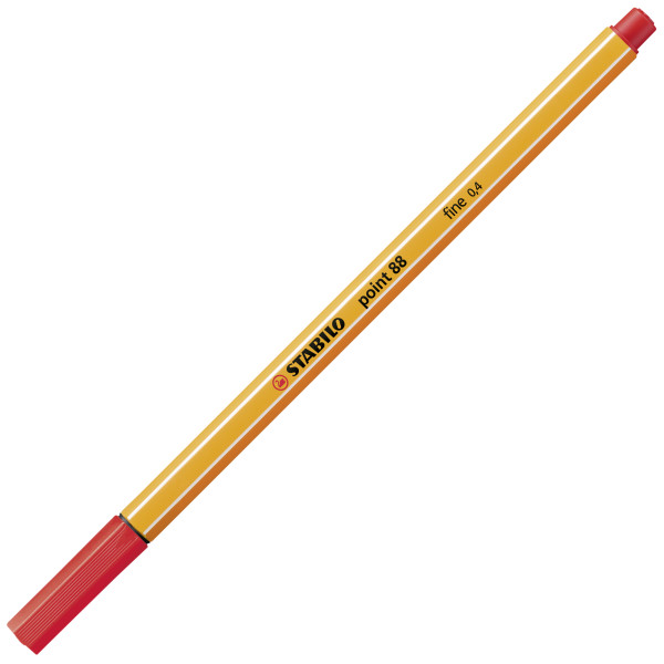 4006381105262 - STABILO point 88 Fineliner 04 mm Nadelspitze Rot Point 88