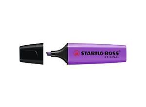 4006381111935 - Textmarker STABILO® BOSS Original Keilspitze lichtbeständig schnell trocknend lavendel 10 Stück