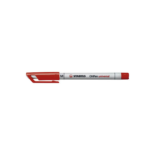 4006381114615 - Folienstift ® OHPen universal 1mm rot nicht dokumentenecht Schreibfarbe rot - Stabilo