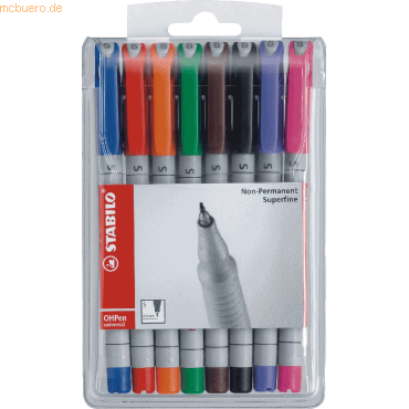 4006381115209 - Folienstift OHPen Universal S farbig sortiert 04 mm 8er-Etui non-permanent 4006381115209 8 Stück