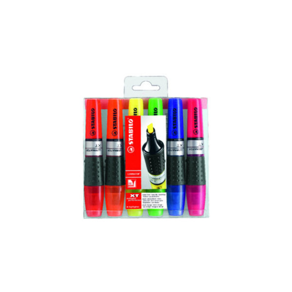 4006381155069 - Textmarker STABILO LUMINATOR Etui 71 6 Set 6-farbig sortiert 2-5mm Keilspitze 4006381155069 6 Stück