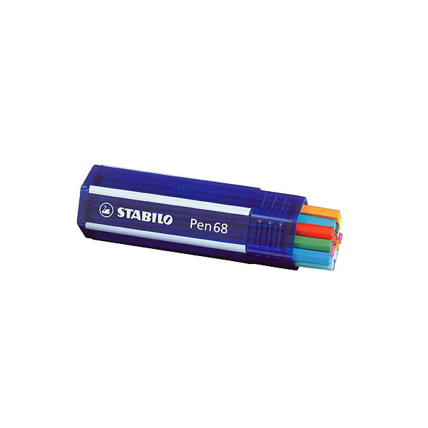 4006381160728 - STABILO Premium-Filzstifte Pen 68 20 Farben in Big Pen Box farblich sortiert mehrfarbig