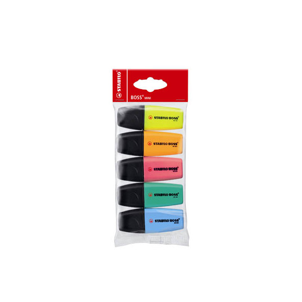 4006381184854 - Textmarker-Set MINIpop 07 5-11 Etui 5-farbig sortiert 2-5mm Keilspitze 4006381184854 5 Stück