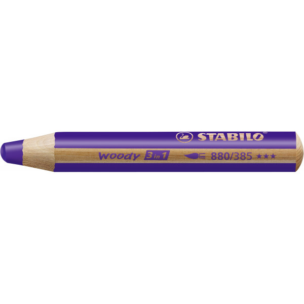 4006381188807 - Multitalentstift woody 3 in 1 rund violett