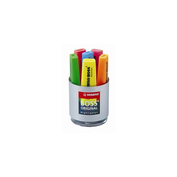 4006381214575 - boss 70 6er-Pack Textmarker - 2 bis 5 mm Strich - nachfüllbar - Tinte auf Wasserbasis - sortierte Farben 4006381214575 - boss 70 6er-Pack Textmarker - 2 bis 5 mm Strich - nachfüllbar - Tinte auf Wasserbasis - sortierte Farben