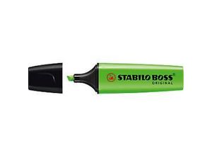 4006381215749 - Textmarker STABILO® BOSS Original Keilspitze lichtbeständig schnell trocknend grün 10 Stück