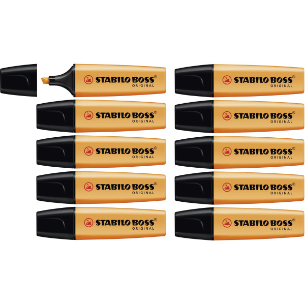 4006381215770 - Textmarker STABILO® BOSS Original Keilspitze lichtbeständig schnell trocknend orange 10 Stück 4006381215770 - Textmarker STABILO® BOSS Original Keilspitze lichtbeständig schnell trocknend orange 10 Stück