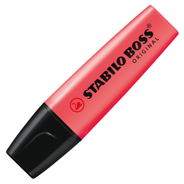 4006381333658 - Textmarker STABILO® BOSS Original Keilspitze lichtbeständig schnell trocknend rot 1 Stück