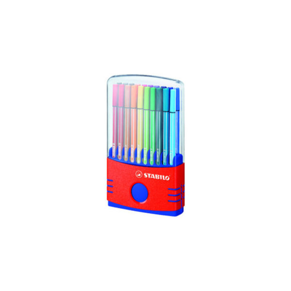 4006381372213 - STABILO Premium-Filzstifte Pen 68 20 Farben im Color Parade Tischset rot mehrfarbig