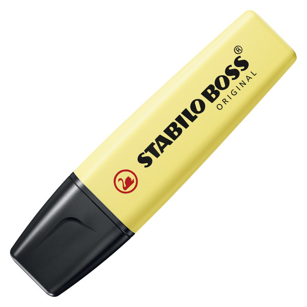 4006381492416 - STABILO BOSS ORIGINAL Textmarker Pastellgelb Keilspitze 2-5 mm Nachfüllbar