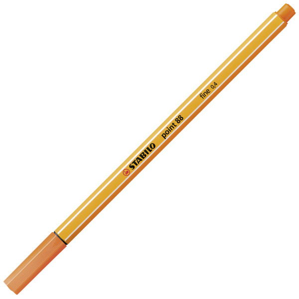 4006381493123 - Fineliner point 88 Strichstärke 04 mm gelbrot