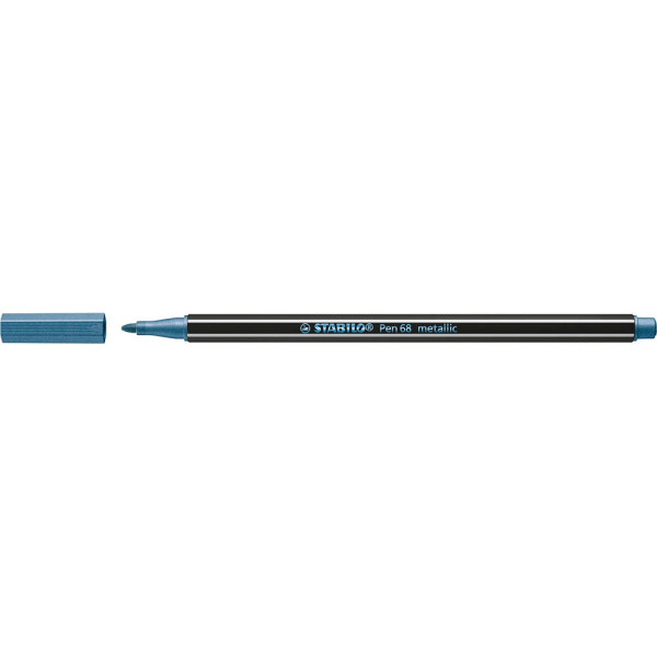 4006381530224 - STABILO Filzstift 1 STABILO Pen 68 metalblau 10 mm Blau