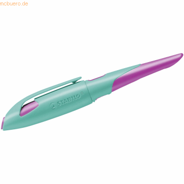 4006381542401 - STABILO EASYbirdy Patronenfüller türkis pink A (für Anfänger)