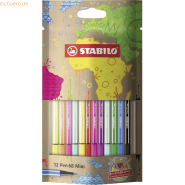 4006381546959 - STABILO Premium-Filzstifte STABILO Pen 68 Mini-#mySTABILOdesign Edition - 12er Pack 4006381546959 - STABILO Premium-Filzstifte STABILO Pen 68 Mini-#mySTABILOdesign Edition - 12er Pack