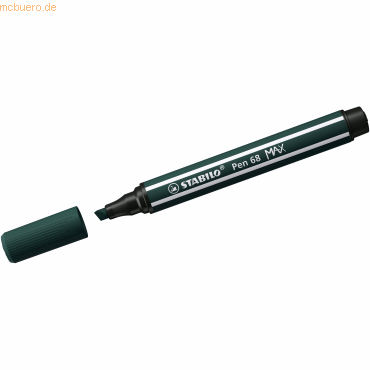 4006381569873 - STABILO Pen 68 MAX - Felt-tip pen with thick chisel tip - earth green 4006381569873 - STABILO Pen 68 MAX - Felt-tip pen with thick chisel tip - earth green
