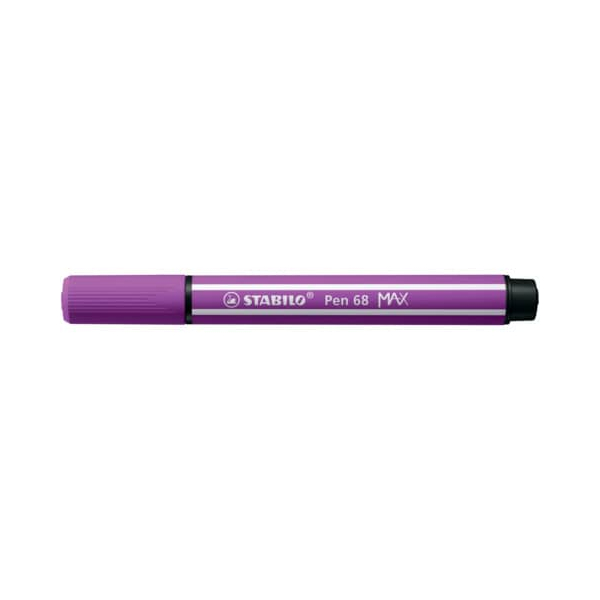 4006381569910 - STABILO Pen 68 MAX - Felt-tip pen with thick chisel point - Lilac