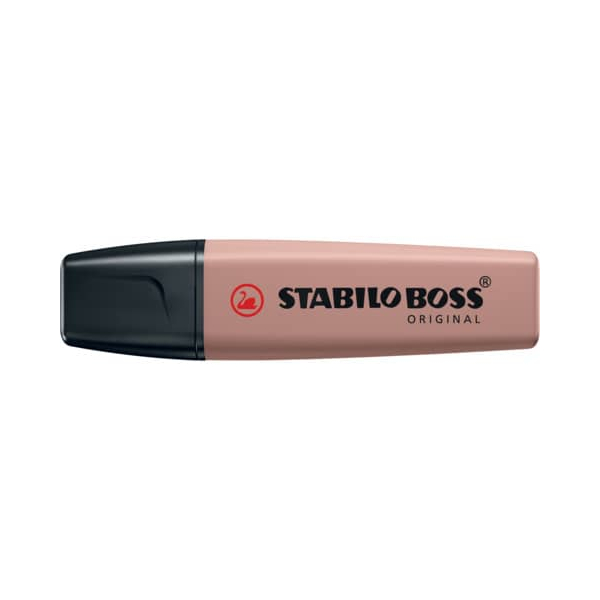 4006381599658 - Textmarker STABILO® BOSS Original NatureCOLORS Keilspitze lichtbeständig schnell trocknend umbra 1 Stück