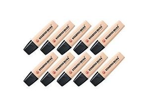 4006381599726 - Textmarker STABILO® BOSS Original NatureCOLORS Keilspitze lichtbeständig schnell trocknend beige 10 Stück