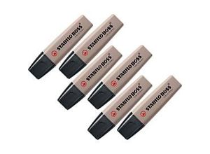 4006381603140 - Textmarker STABILO® BOSS Original NatureCOLORS Keilspitze lichtbeständig schnell trocknend farbsortiert 6 Stück