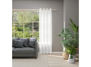 4006470432170 - Vorhang NEUTEX FOR YOU Allure Gr 1 beige (creme) B140cm H245cm Jacquard Polyester Gardinen HxB 245x140 Ösenschal mit Metallösen 4006470432170 - Vorhang NEUTEX FOR YOU Allure Gr 1 beige (creme) B140cm H245cm Jacquard Polyester Gardinen HxB 245x140 Ösenschal mit Metallösen