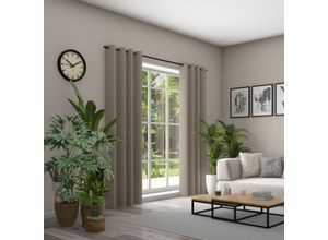 4006470440830 - Vorhang NEUTEX FOR YOU Linessa Gr 1 beige (sand) B137cm H245cm Jacquard Polyester Gardinen HxB 245x137 Ösenschal mit Metallösen 4006470440830 - Vorhang NEUTEX FOR YOU Linessa Gr 1 beige (sand) B137cm H245cm Jacquard Polyester Gardinen HxB 245x137 Ösenschal mit Metallösen