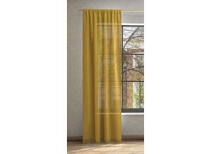 4006470485404 - Vorhang NEUTEX FOR YOU Mara-ECO Gardinen Gr 245 cm Stangendurchzug 144 cm gelb Stangendurchzug Nachhaltig