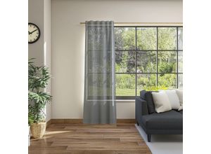 4006470490729 - Vorhang NEUTEX FOR YOU Alora Eco Gr 1 grau (anthrazit) B144cm H245cm Baumwolle Polyester Gardinen Nachhaltig 4006470490729 - Vorhang NEUTEX FOR YOU Alora Eco Gr 1 grau (anthrazit) B144cm H245cm Baumwolle Polyester Gardinen Nachhaltig