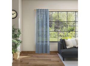4006470490736 - Gardine HEINE HOME Gardinen Gr 245 cm Multifunktionsband 145 cm blau Halbtransparente Gardinen 4006470490736 - Gardine HEINE HOME Gardinen Gr 245 cm Multifunktionsband 145 cm blau Halbtransparente Gardinen