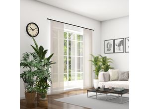 4006470501463 - Schiebegardine NEUTEX FOR YOU Allure braun (cappuccino) B60cm H295cm Jacquard Polyester Gardinen Breite 60 cm nach Maß