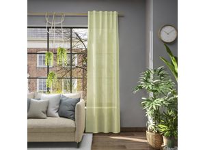 4006470505959 - Vorhang NEUTEX FOR YOU Libre-ECO Gardinen Gr 205cm Multifunktionsband 142cm grün Nachhaltig nach Maß