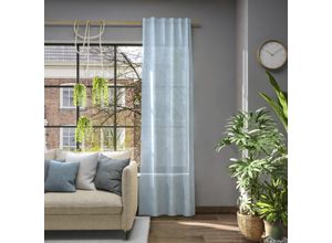 4006470506307 - Vorhang NEUTEX FOR YOU Libre-ECO blau B142cm H275cm Jacquard Polyester Gardinen Nachhaltig nach Maß