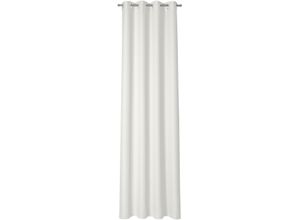 4006470508080 - Vorhang NEUTEX FOR YOU LINESSA-NXFR145 Gardinen Gr 275 cm Ösen 137 cm weiß (wollweiß) Ösen blickdicht Polyester unifarben Strukturmuster clean nach Maß