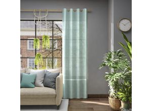 4006470510830 - Vorhang NEUTEX FOR YOU Libre-ECO grün (salbei) B142cm H235cm Jacquard Polyester Gardinen Nachhaltig Breite 142 cm nach Maß