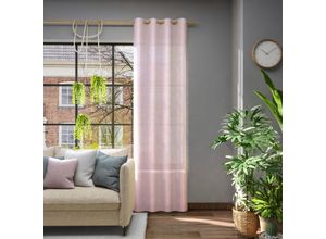 4006470511684 - Vorhang NEUTEX FOR YOU Libre-ECO lila (flieder) B142cm H275cm Jacquard Polyester Gardinen Nachhaltig Breite 142 cm nach Maß