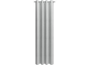 4006470511844 - Vorhang NEUTEX FOR YOU Libre-ECO Gardinen Gr 285 cm Ösen 142 cm grau (hellgrau) Ösen Nachhaltig Breite 142 cm nach Maß